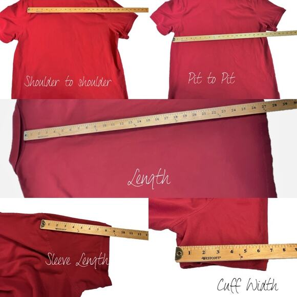 George Short Sleeve Red Polo Collared  Work Shirts Large (42-44) Bundle of Two - Picture 10 of 11